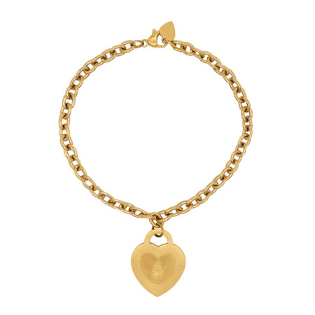 Bracciale con Pendente Cuore Oro