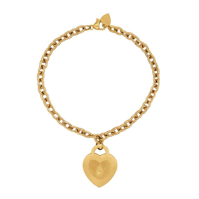 Bracciale con Pendente Cuore Oro