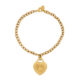 Bracciale con Pendente Cuore Oro