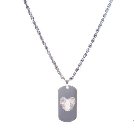 Collana con Pendente rettangolare