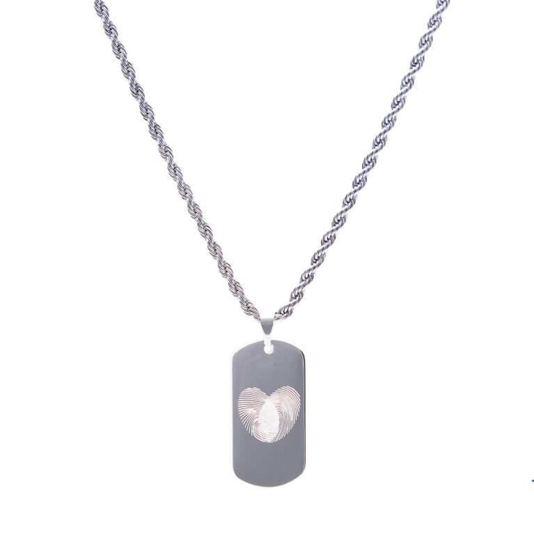 Collana con Pendente rettangolare
