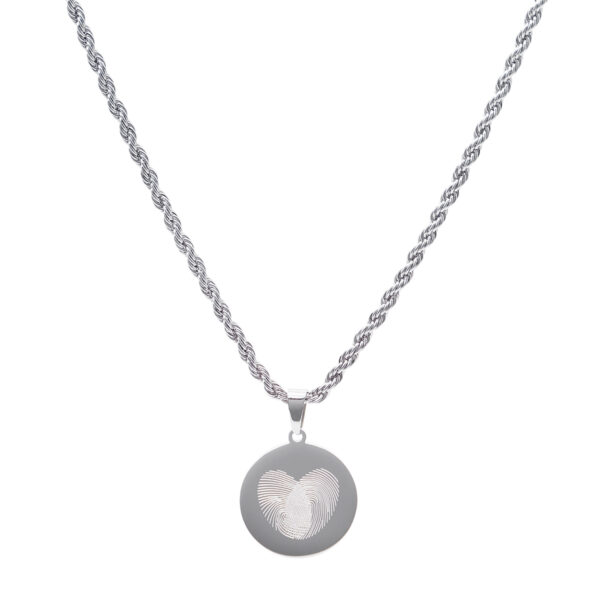 Collana con pendente rotondo